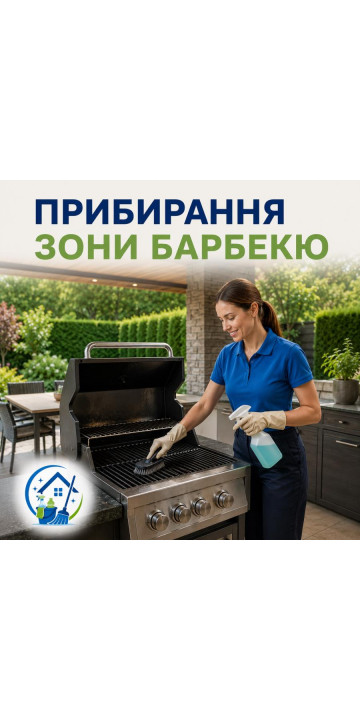 Уборка зоны барбекю